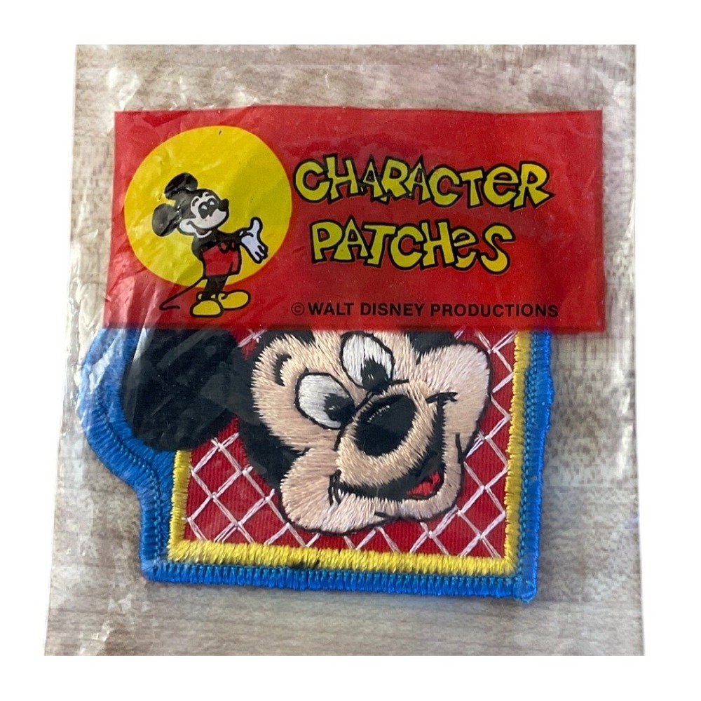 Vintage Walt Disney Mickey Mouse Patch Retro Disneyana Collectible Nostalgia